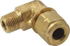 Parker - 1/4" OD, Brass Male Elbow - 600 Max Working psi, Comp x MNPT Ends - Eagle Tool & Supply