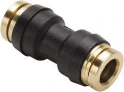 Parker - 5/8" Tube OD, Composite Push-to-Connect Tube Union - Tube to Tube Connection, 250 Max psi, Buna-N O-Ring, -40 to 200°F Working Temp - Eagle Tool & Supply