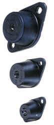 Tech Products - 1/2-13 Bolt Thread, 5-1/2" Long x 3-3/8" Wide x 1-3/4" High Standard Deflection Stud Mount Leveling Pad & Mount - 250 Max Lb Capacity, 2-1/2" Base Diam - Eagle Tool & Supply