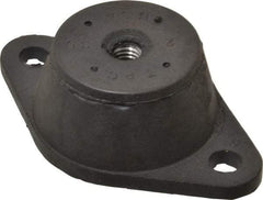 Tech Products - 3/8-16 Bolt Thread, 3-7/8" Long x 2-3/8" Wide x 1-1/4" High Standard Deflection Stud Mount Leveling Pad & Mount - 550 Max Lb Capacity, 1-3/4" Base Diam - Eagle Tool & Supply