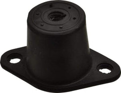 Tech Products - 1/2-13 Bolt Thread, 5-1/2" Long x 3-3/8" Wide x 2-7/8" High Double Deflection Stud Mount Leveling Pad & Mount - 750 Max Lb Capacity, 2-1/2" Base Diam - Eagle Tool & Supply