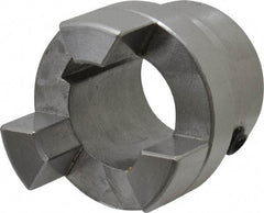 Boston Gear - 7/8" Max Bore Diam, FC15 Coupling Size, Flexible Half Coupling - 1-1/2" OD, 2.76" OAL, Steel - Eagle Tool & Supply