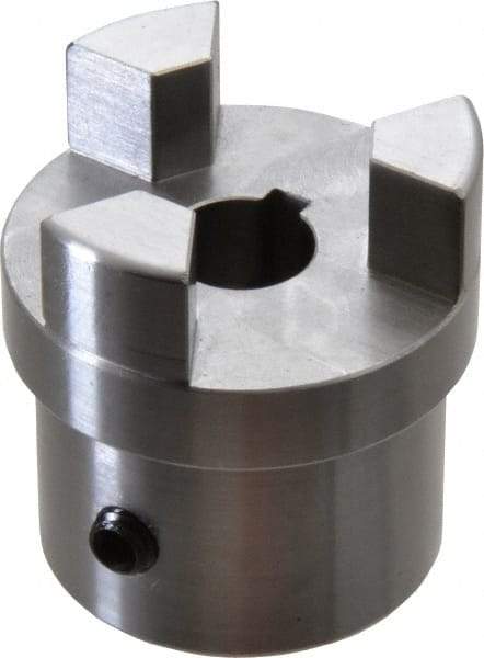 Boston Gear - 5/8" Max Bore Diam, FC20 Coupling Size, Flexible Half Coupling - 2" OD, 3.69" OAL, Steel - Eagle Tool & Supply