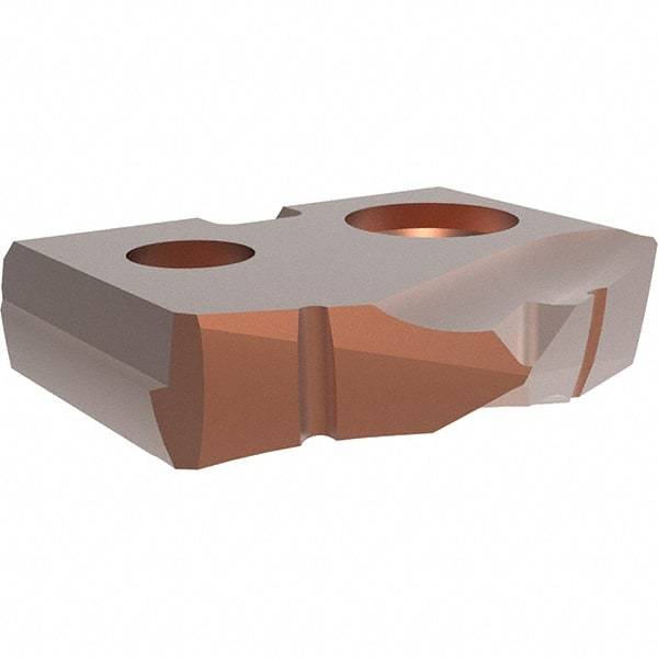 Allied Machine and Engineering - 10.8mm Diam x 3/32" Thick, Seat Code Y, 132° Included Angle Spade Drill Insert - AM200 Coated, Cobalt, Grade Super Cobalt, Series GEN2 T-A - Eagle Tool & Supply