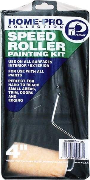 Premier Paint Roller - 3/8" Nap, Wall Paint Roller Set - 10" Wide, Steel Frame, Includes Paint Tray, Roller Cover & Frame - Eagle Tool & Supply