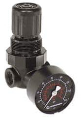 Norgren - 1/4" NPT Miniature Regulator with Gauge - Eagle Tool & Supply