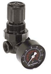 Norgren - 1/4" NPT Miniature Regulator without Gauge - 1/8" Gauge Port, 5-125 psi - Eagle Tool & Supply