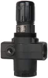 Norgren - 1 NPT Port, 480 CFM, Aluminum Heavy-Duty Regulator - 5 to 125 psi Range, 300 Max psi Supply Pressure, 1/4" Gauge Port Thread, 4-1/4" Wide x 7.09" High - Eagle Tool & Supply