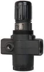 Norgren - 1 NPT Port, 480 CFM, Aluminum Heavy-Duty Regulator - 5 to 125 psi Range, 300 Max psi Supply Pressure, 1/4" Gauge Port Thread, 4-1/4" Wide x 7.09" High - Eagle Tool & Supply