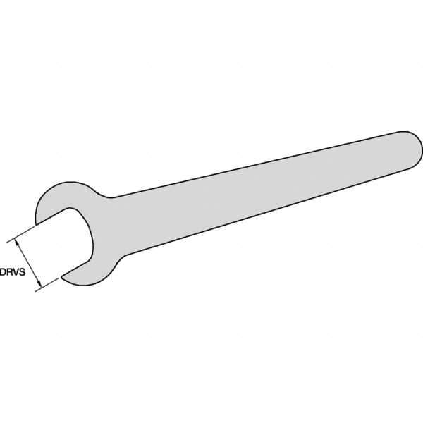 Kennametal - 1-3/8" Open End Wrench for Indexable Tools - Series Erickson - Eagle Tool & Supply