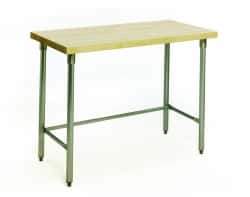 Eagle MHC - 60 Wide x 30" Deep x 34-1/2" High, Stainless Steel Work Table - Rolled Edge, Fixed Legs - Eagle Tool & Supply
