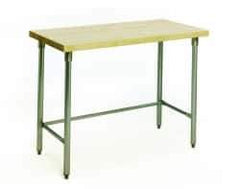 Eagle MHC - 60 Wide x 30" Deep x 34-1/2" High, Stainless Steel Work Table - Rolled Edge, Fixed Legs - Eagle Tool & Supply