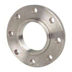 Value Collection - 4" Pipe, 9" OD, Stainless Steel, Threaded Pipe Flange - 7-1/2" Across Bolt Hole Centers, 3/4" Bolt Hole, 150 psi, Grades 304 & 304L - Eagle Tool & Supply