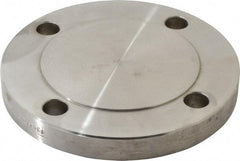 Value Collection - 3" Pipe, 7-1/2" OD, Stainless Steel, Blind Pipe Flange - 6" Across Bolt Hole Centers, 3/4" Bolt Hole, 150 psi, Grades 304 & 304L - Eagle Tool & Supply