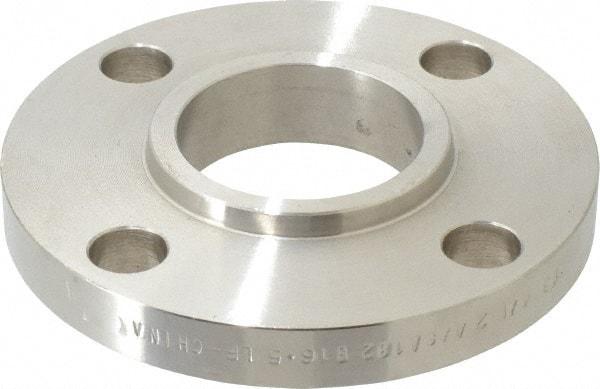 Value Collection - 2" Pipe, 6" OD, Stainless Steel, Slip On Pipe Flange - 4-3/4" Across Bolt Hole Centers, 3/4" Bolt Hole, 150 psi, Grades 304 & 304L - Eagle Tool & Supply