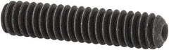 Value Collection - 1/4-20 UNC, 1-1/8" OAL, Cup Point Set Screw - Alloy Steel, 1/8" Key - Eagle Tool & Supply