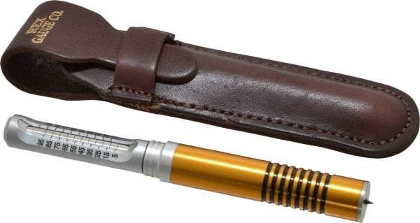 Made in USA - 0 to 100 Durometer Portable Dial Hardness Tester - Accurate to 0.5 Points, Type D Scale - Eagle Tool & Supply
