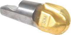 Seco - MM16 M07 Grade F30M Carbide Ball Nose Milling Tip Insert - TiAlN/TiN Finish, 2 Flutes, 5/8" Cutting Diam, 0.638" Depth of Cut, 0.724" Extension, 5/16" Cnr Rad - Eagle Tool & Supply