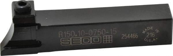 Seco - Tool Block Style 150.10, 3/4" Blade Height, 4.531" OAL, Indexable Cutoff Blade Tool Block - 3/4" Shank Height, 3/4" Shank Width - Eagle Tool & Supply