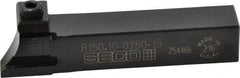 Seco - Tool Block Style 150.10, 3/4" Blade Height, 4.531" OAL, Indexable Cutoff Blade Tool Block - 3/4" Shank Height, 3/4" Shank Width - Eagle Tool & Supply