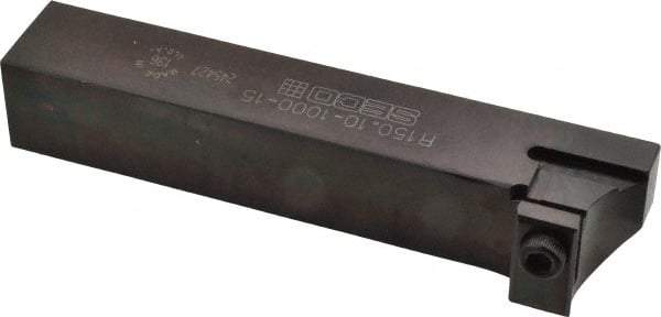 Seco - Tool Block Style 150.10, 1" Blade Height, 6.031" OAL, Indexable Cutoff Blade Tool Block - 1" Shank Height, 1" Shank Width - Eagle Tool & Supply
