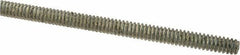 Value Collection - #6-32 UNC (Coarse), 2' Long, Low Carbon Steel Threaded Rod - Zinc-Plated Finish, Right Hand Thread - Eagle Tool & Supply