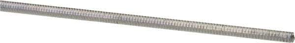 Made in USA - #4-40 UNC (Coarse), 3' Long, Low Carbon Steel Threaded Rod - Zinc-Plated Finish, Right Hand Thread - Eagle Tool & Supply