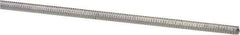 Made in USA - #4-40 UNC (Coarse), 3' Long, Low Carbon Steel Threaded Rod - Zinc-Plated Finish, Right Hand Thread - Eagle Tool & Supply
