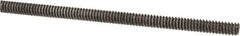 Value Collection - #6-32 UNC (Coarse), 2' Long, Low Carbon Steel Threaded Rod - Oil Finish Finish, Right Hand Thread - Eagle Tool & Supply