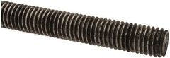 Made in USA - 1/2-13 UNC (Coarse), 2' Long, Low Carbon Steel Threaded Rod - Oil Finish Finish, Right Hand Thread - Eagle Tool & Supply