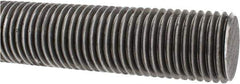 Made in USA - 1-1/2-6 UNC (Coarse), 2' Long, Low Carbon Steel Threaded Rod - Oil Finish Finish, Right Hand Thread - Eagle Tool & Supply