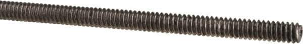 Made in USA - #4-40 UNC (Coarse), 3' Long, Low Carbon Steel Threaded Rod - Oil Finish Finish, Right Hand Thread - Eagle Tool & Supply