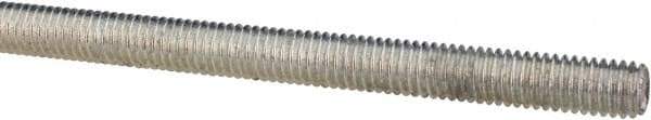 Value Collection - M8x1.25 UNC (Coarse), 1m Long, Steel Metric Threaded Rod - Zinc-Plated Finish, Right Hand Thread - Eagle Tool & Supply