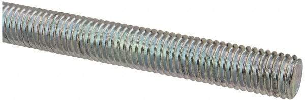 Value Collection - M10x1.5 UNC (Coarse), 1m Long, Steel Metric Threaded Rod - Zinc-Plated Finish, Right Hand Thread - Eagle Tool & Supply