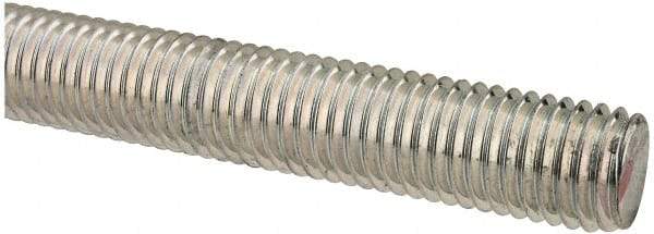 Value Collection - M14x2 UNC (Coarse), 1m Long, Steel Metric Threaded Rod - Zinc-Plated Finish, Right Hand Thread - Eagle Tool & Supply