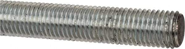 Value Collection - M20x2.5 UNC (Coarse), 1m Long, Steel Metric Threaded Rod - Zinc-Plated Finish, Right Hand Thread - Eagle Tool & Supply