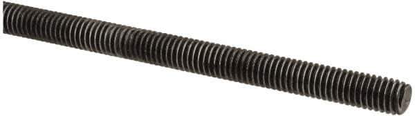 Value Collection - M6x1 UNC (Coarse), 1m Long, Steel Metric Threaded Rod - Oil Finish Finish, Right Hand Thread - Eagle Tool & Supply