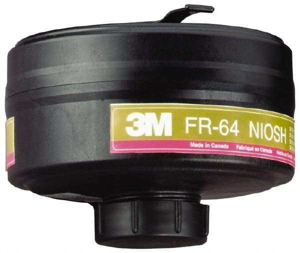 3M - Olive and Magenta P100 Cartridge - Series FR-64, Protects Against Multi Gas - Eagle Tool & Supply