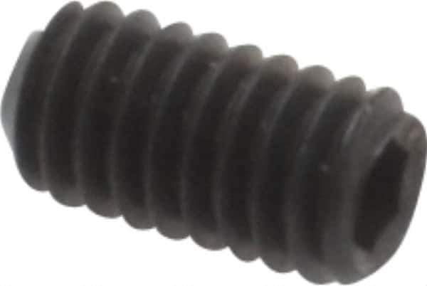 Value Collection - #3-56 UNF, 3/16" OAL, Cup Point Set Screw - Grade ASTM F912 Alloy Steel, 0.05" Key - Eagle Tool & Supply