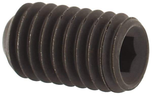 Value Collection - #12-28 UNF, 3/8" OAL, Cup Point Set Screw - Grade ASTM F912 Alloy Steel, 7/64" Key - Eagle Tool & Supply