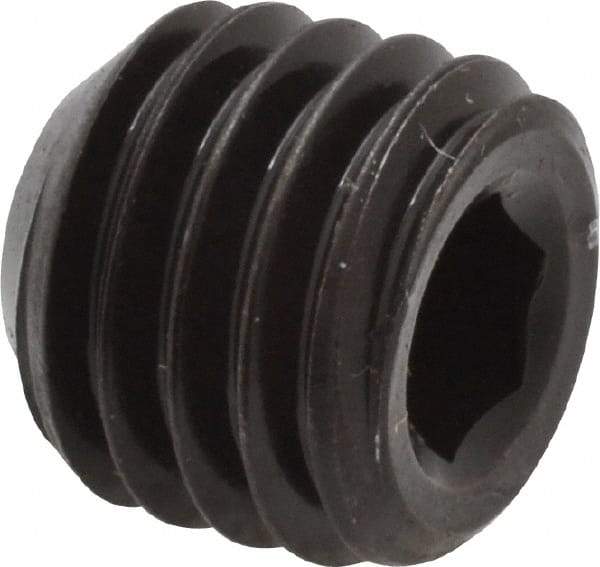 Value Collection - 9/16-12 UNC, 1/2" OAL, Cup Point Set Screw - Grade ASTM F912 Alloy Steel, 1/4" Key - Eagle Tool & Supply