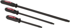 Mayhew - 3 Piece Screwdriver Pry Bar Set - 5/8" Head Width, Includes 12, 17 & 25" Lengths - Eagle Tool & Supply