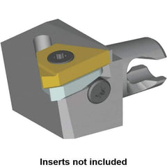 Kennametal - Insert Style LT 16ER, 20mm Head Length, Right Hand Cut, External Modular Threading Cutting Unit Head - System Size KM12, 8mm Center to Cutting Edge, Series LT Threading - Eagle Tool & Supply