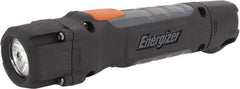 Energizer - White LED Bulb, 250 Lumens, Industrial/Tactical Flashlight - Black, Gray Plastic Body, 2 AA Batteries Included - Eagle Tool & Supply
