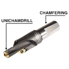 Iscar - Series DrillMeister, 13.4mm ID, 32mm Overall Diam, 127.3mm OAL Drilling Chamfer Ring - XHGR 09..., XHGT 09... Insert - Eagle Tool & Supply