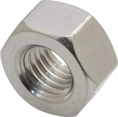 Value Collection - 5/8-11 UNC Stainless Steel Right Hand Heavy Hex Nut - 1-1/16" Across Flats, 39/64" High, Uncoated - Eagle Tool & Supply