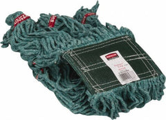 Rubbermaid - 5" Green Head Band, Medium Blended Fiber Loop End Mop Head - 4 Ply, Use for General Purpose - Eagle Tool & Supply