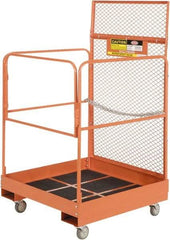Ballymore - 64" Fork Deck Maintenance Platform - Rolling Work Platform, 1,000 Lb Capacity, 48" Base Width x 40" Base Depth, Abrasive Mat Tread - Eagle Tool & Supply