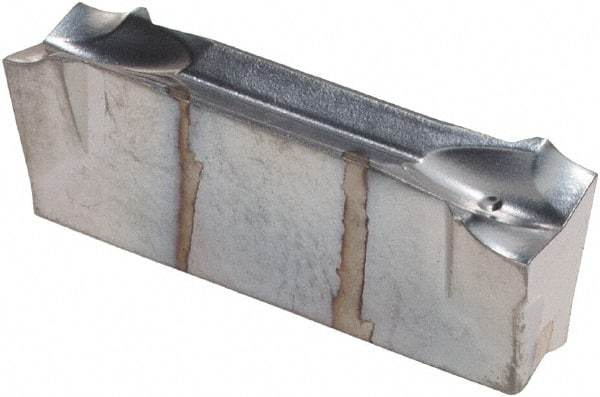Iscar - DGR4800 JS IC328 Grade, 0.189" Cutting Width, Carbide Cutoff Insert - 8° Right Hand Lead Angle, TiN/TiCN/TiN Coated, Double End - Eagle Tool & Supply