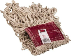 Rubbermaid - 5" Red Head Band, Large Cotton Loop End Mop Head - 4 Ply, Use for General Purpose - Eagle Tool & Supply